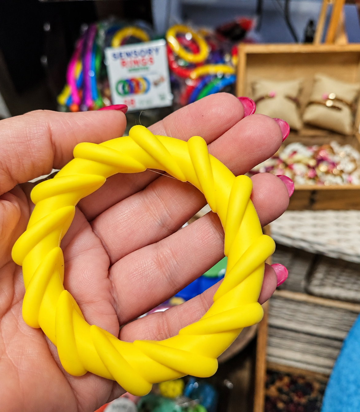 Textured Stretchy Sensory Bracelets – Set of 5
