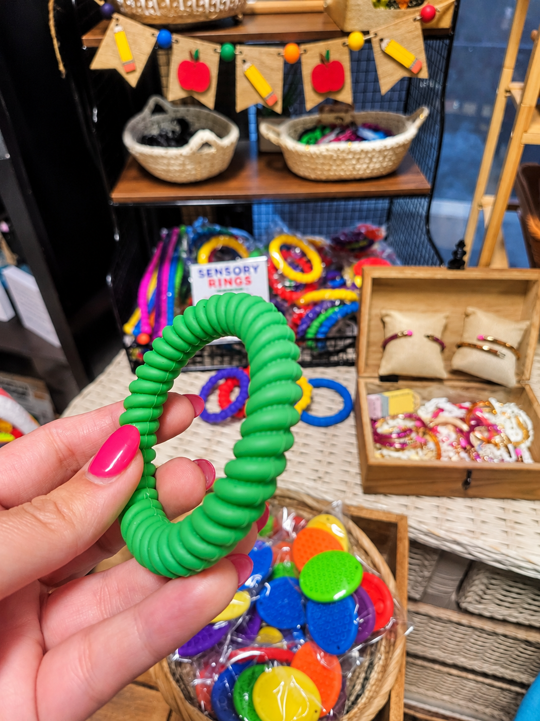 Textured Stretchy Sensory Bracelets – Set of 5