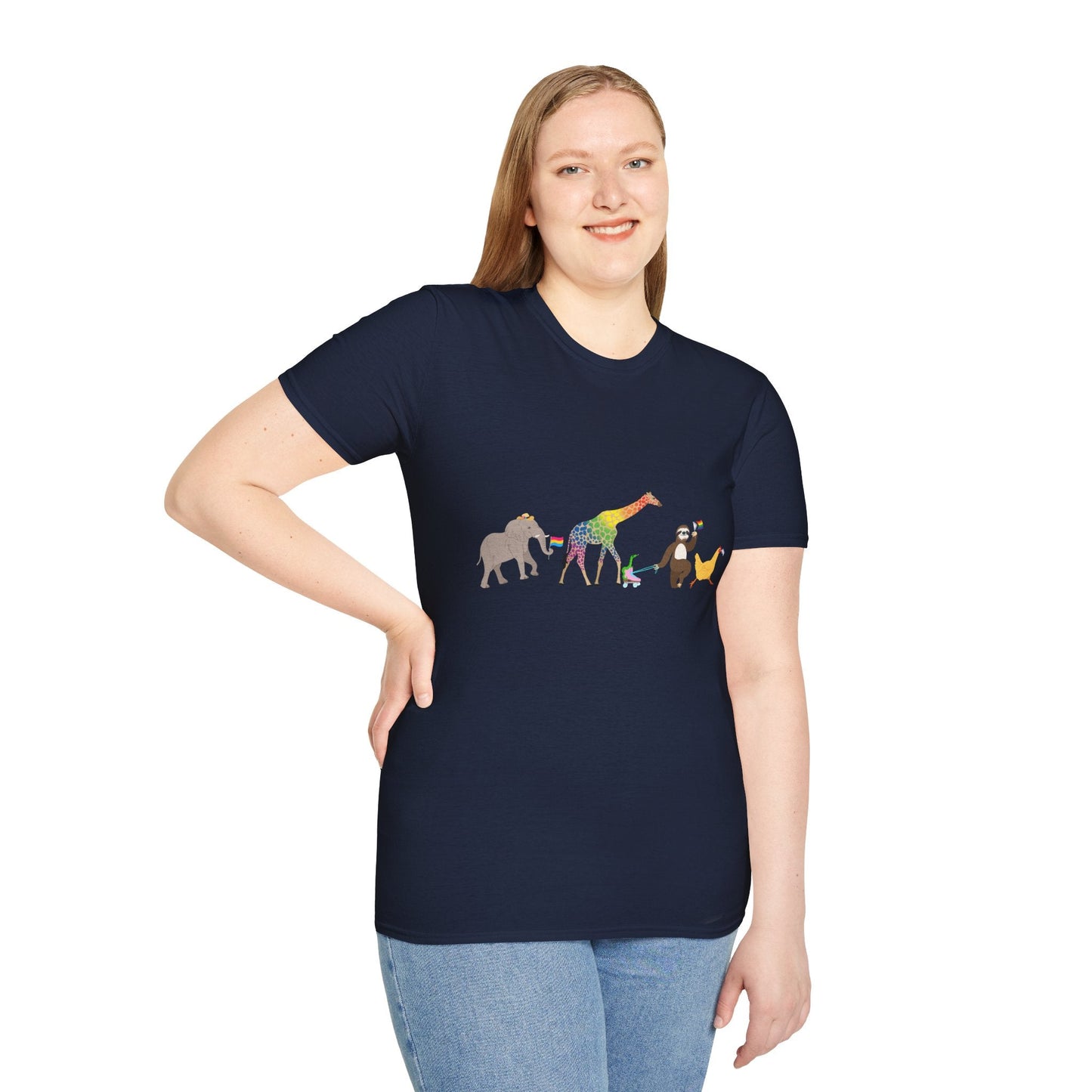 Rainbow on my Parade Unisex Softstyle Adult T-Shirt