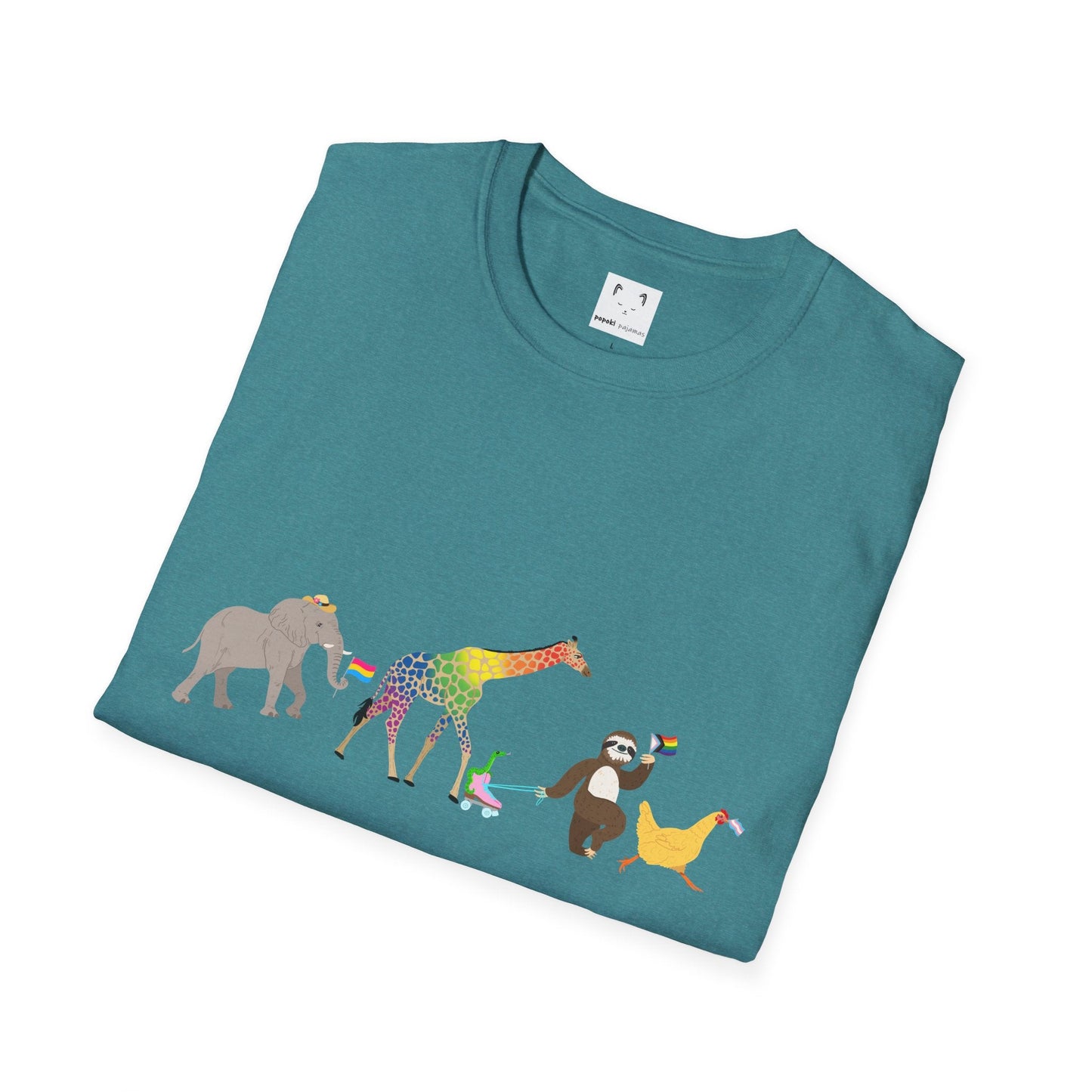 Rainbow on my Parade Unisex Softstyle Adult T-Shirt
