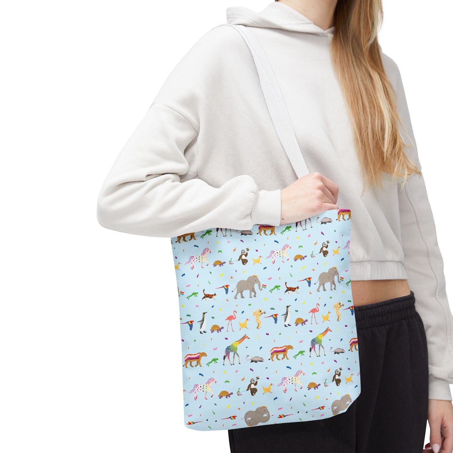 Rainbow on My Parade Tote Bag -  Pride Eco-Friendly Shopping & Beach Bag