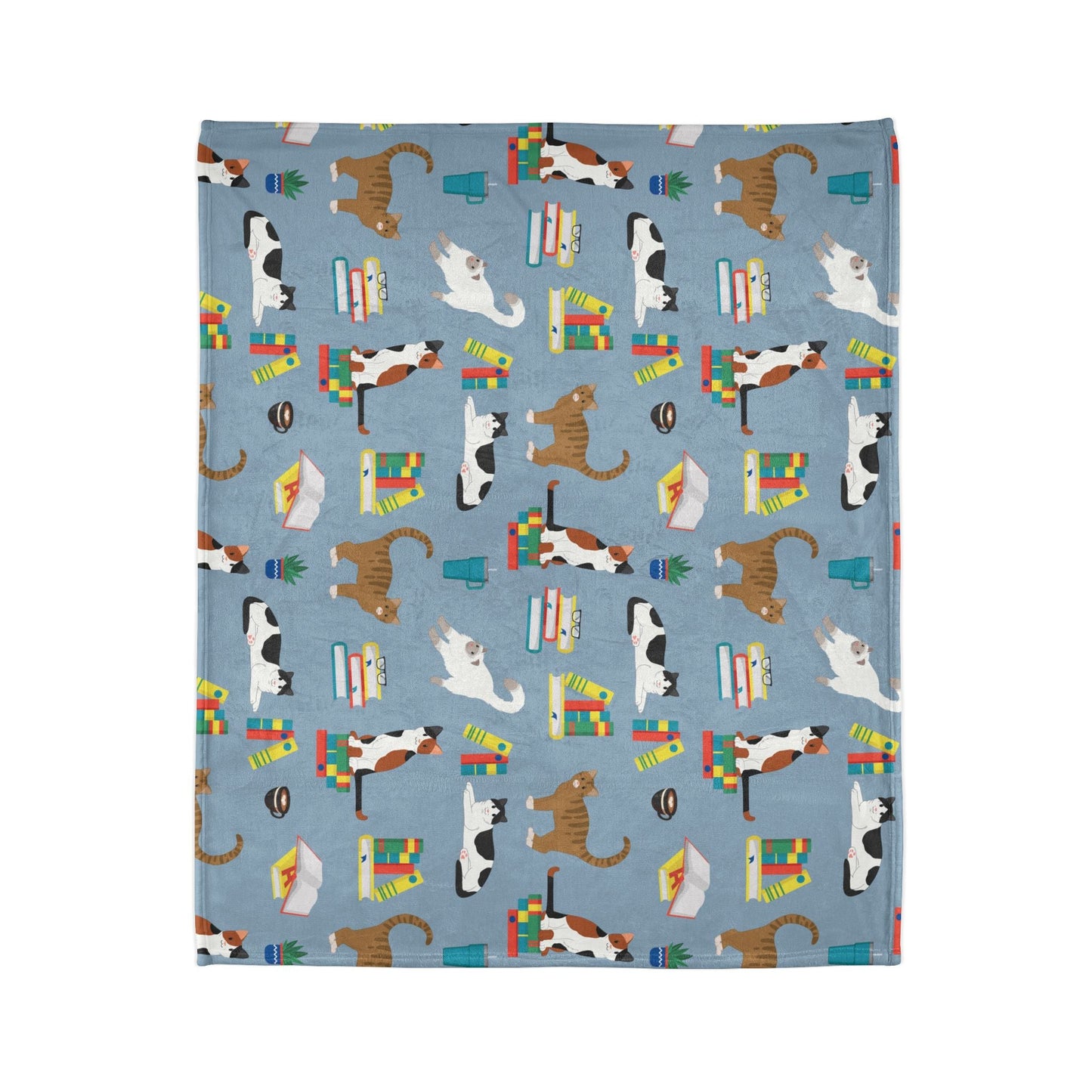 Cozy Cat Lovers Blanket The Great Catsby– Soft Cozy Throw Blanket 50"x60" size
