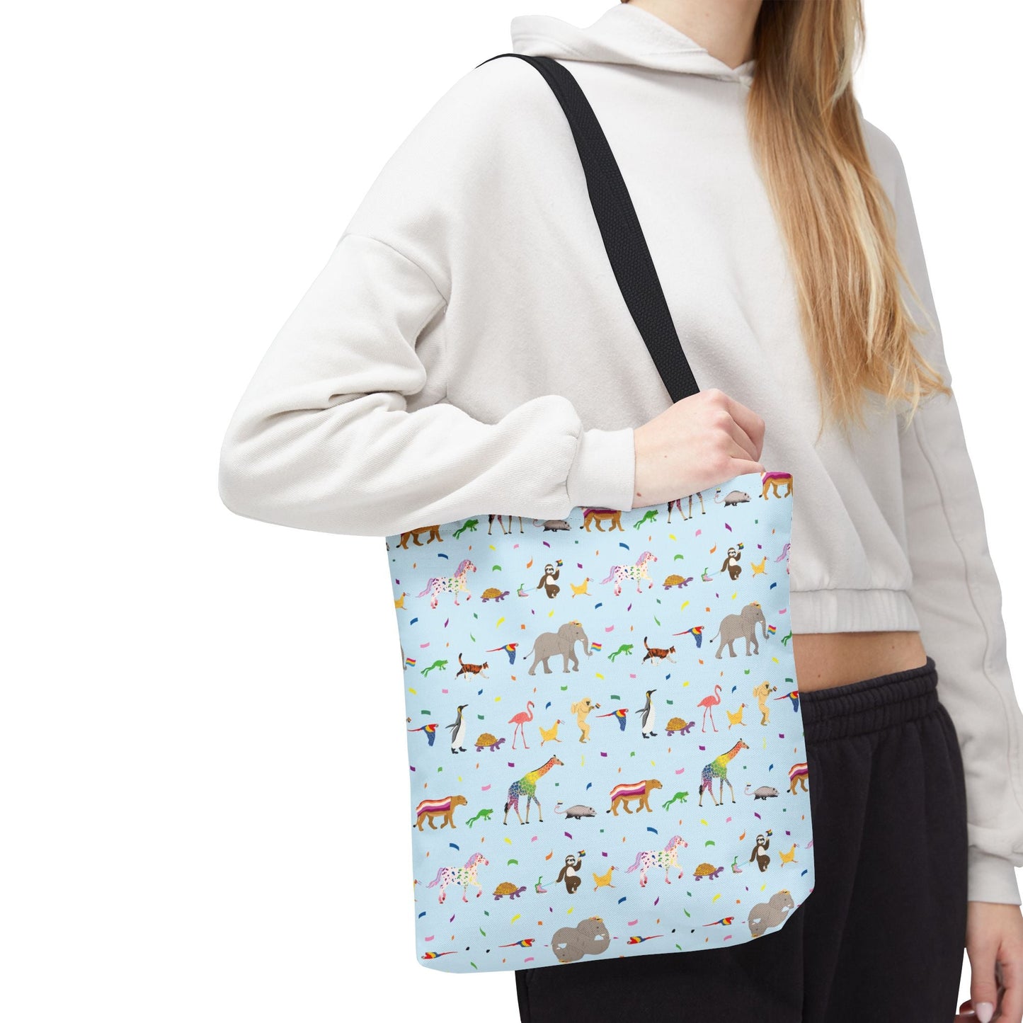 Rainbow on My Parade Tote Bag -  Pride Eco-Friendly Shopping & Beach Bag