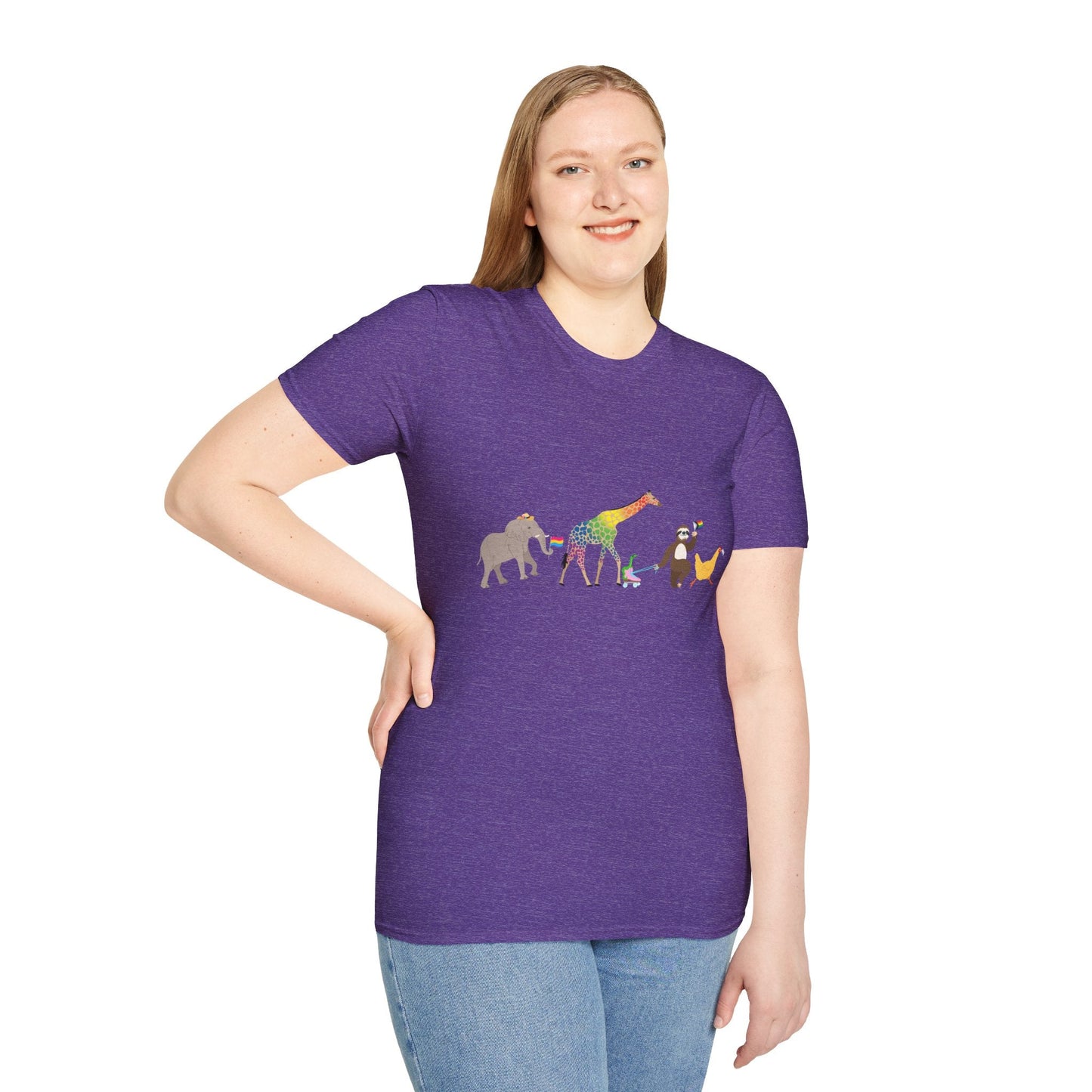 Rainbow on my Parade Unisex Softstyle Adult T-Shirt