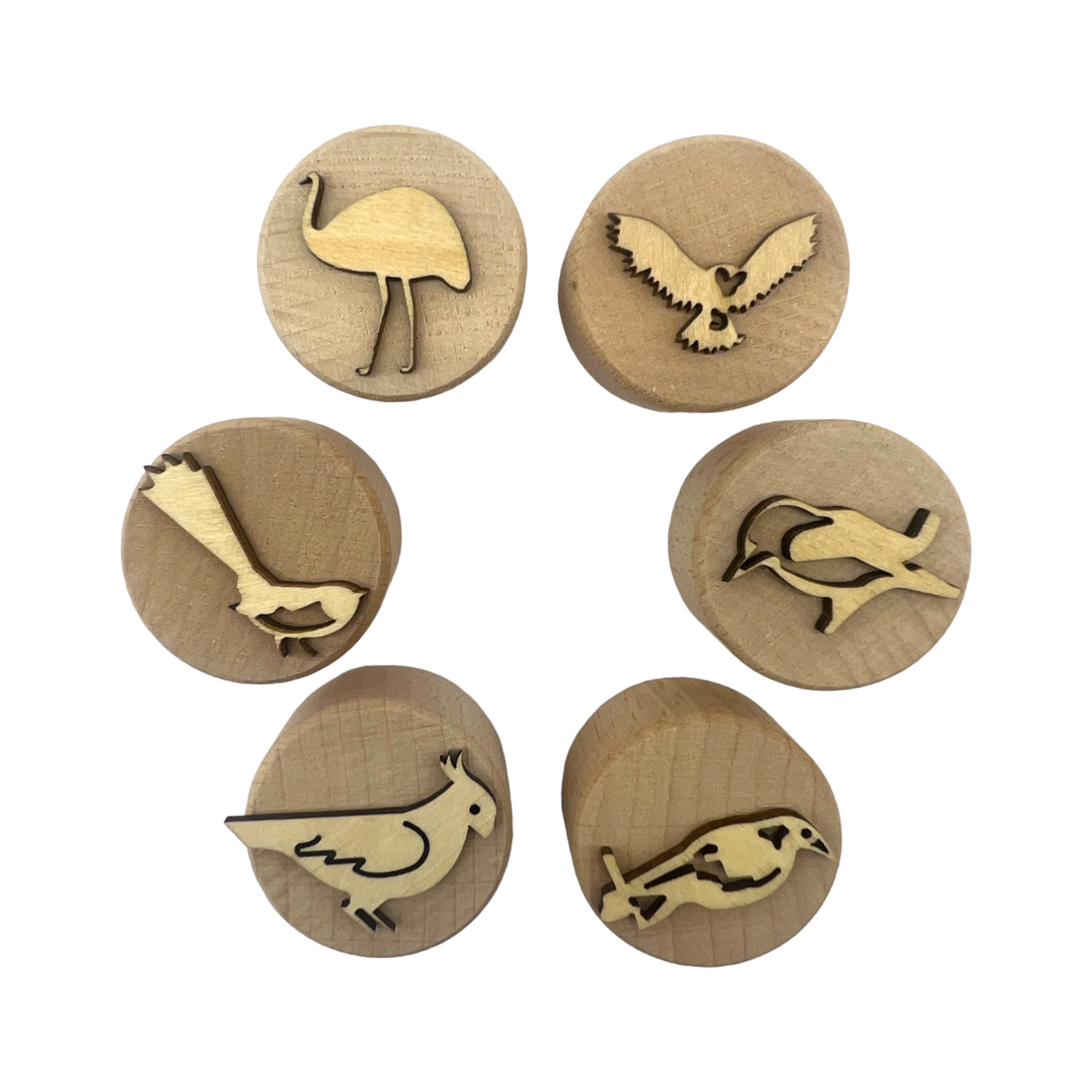 **Pre-order (Ships in 3-4 Weeks)**Wooden Playdough Stampers Set