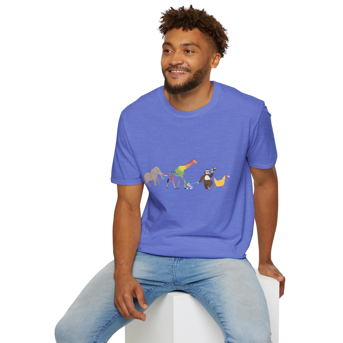 Rainbow on my Parade Unisex Softstyle Adult T-Shirt