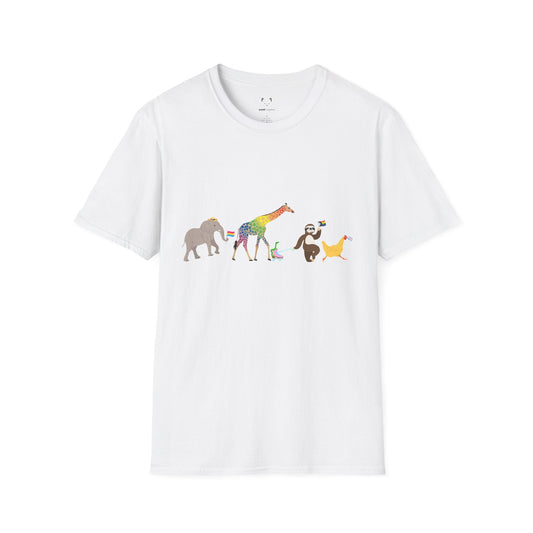 Rainbow on my Parade Unisex Softstyle Adult T-Shirt