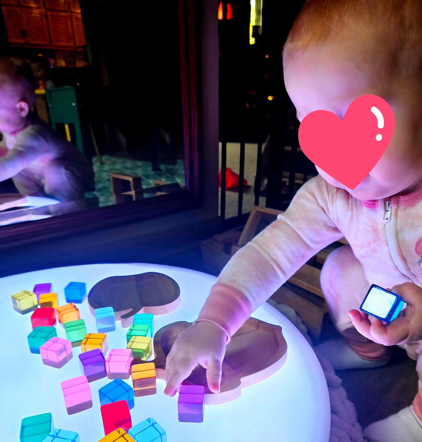 Lucite Cube Blocks in a rainbow of colors