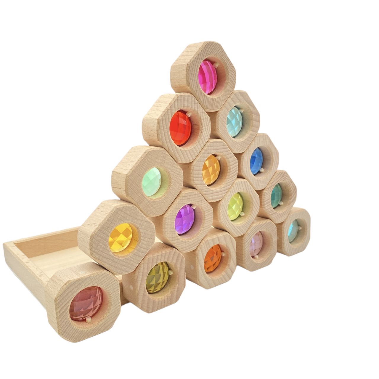 **Pre-order (Ships in 2-3 Weeks)**15 Pcs Bitcoin Pastel/Macaron Window Blocks Set with Storage Tray