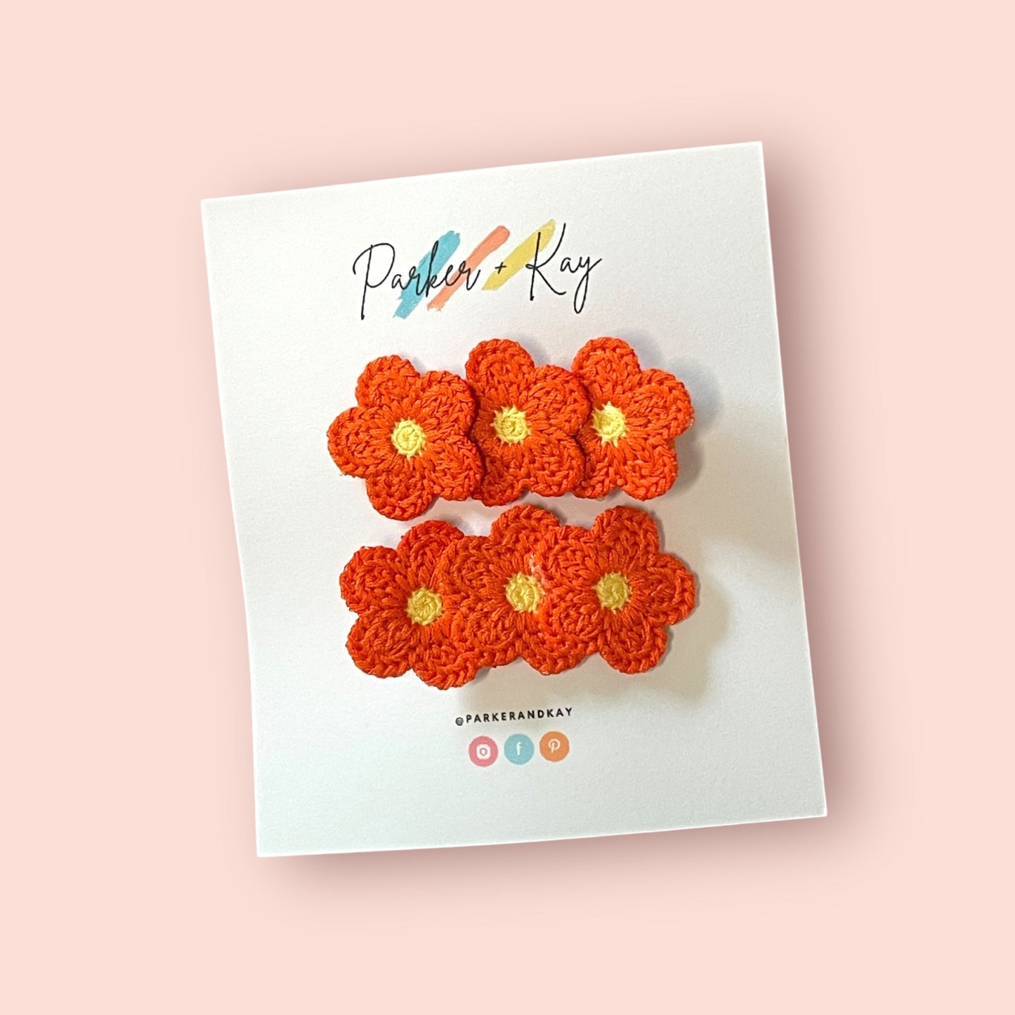 Bright Blooms Hair Clips
