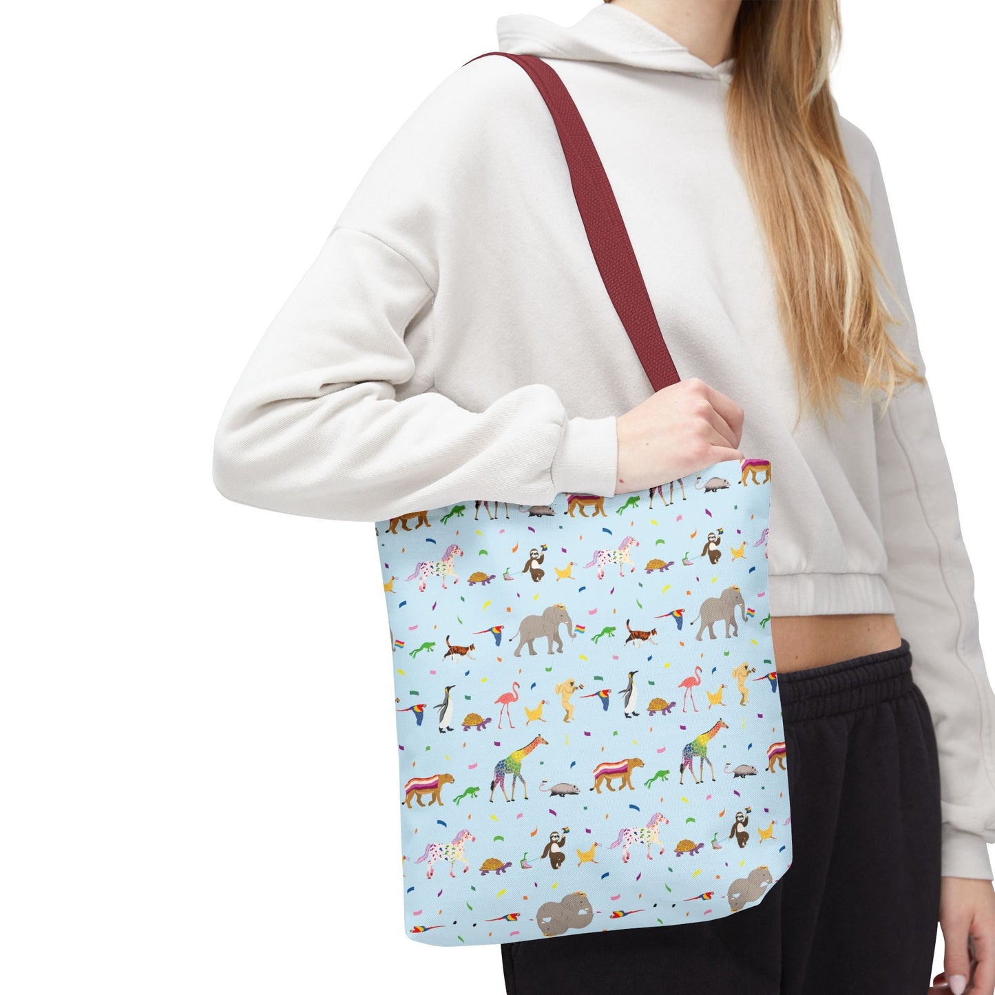 Rainbow on My Parade Tote Bag -  Pride Eco-Friendly Shopping & Beach Bag