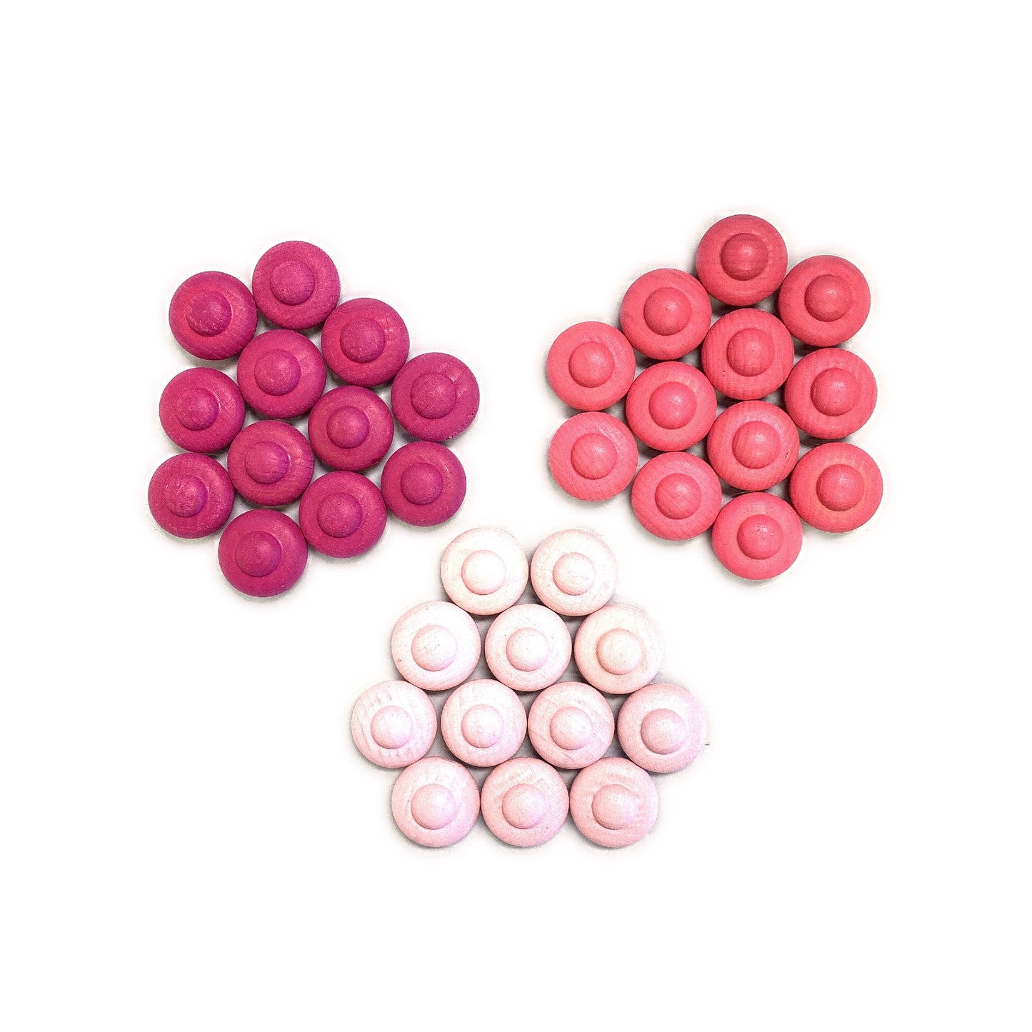 324 Pcs Mandala Loose Parts with Wooden Tray  Open-ended Play Set