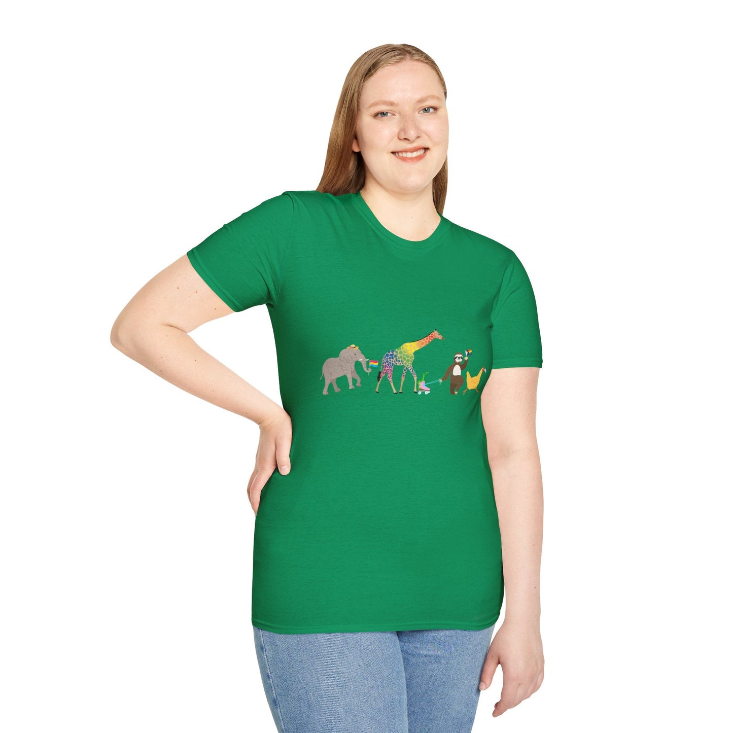 Rainbow on my Parade Unisex Softstyle Adult T-Shirt