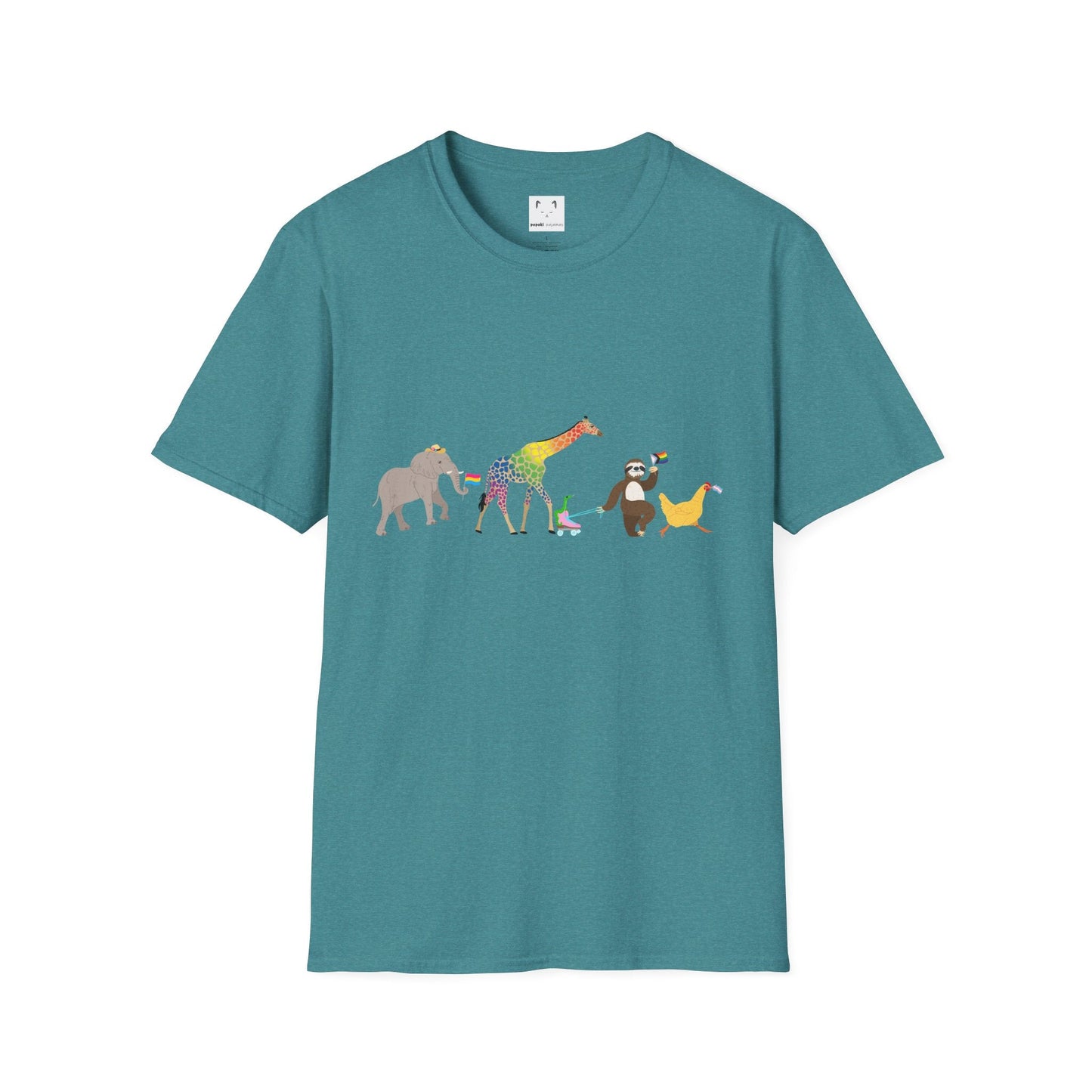 Rainbow on my Parade Unisex Softstyle Adult T-Shirt