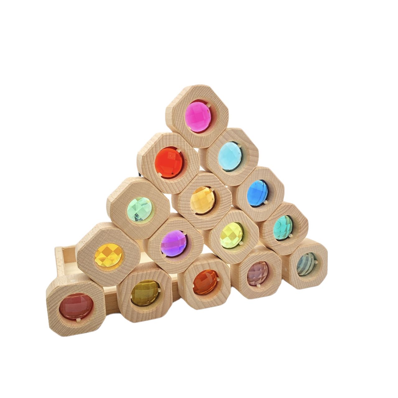 **Pre-order (Ships in 2-3 Weeks)**15 Pcs Bitcoin Pastel/Macaron Window Blocks Set with Storage Tray