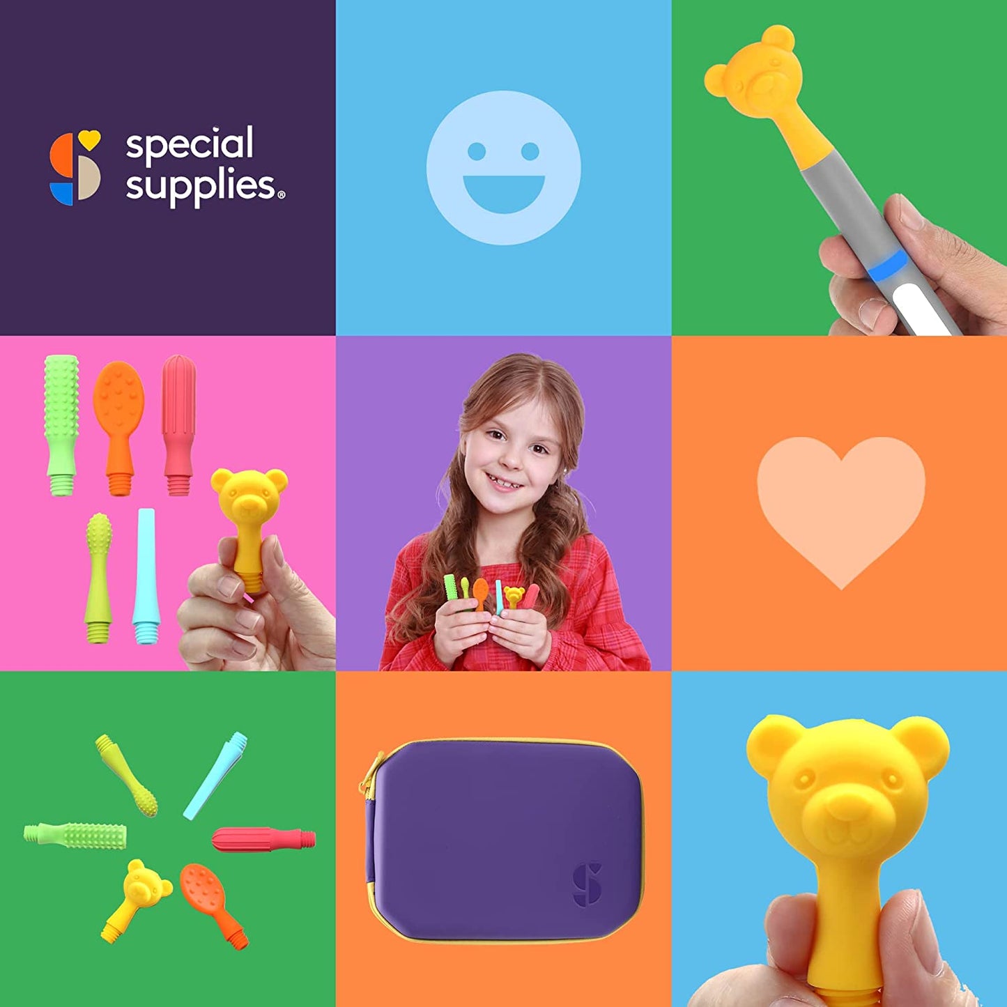 6 Replacement Tips for Buzz Buddy™ , with Travel Zipper Case