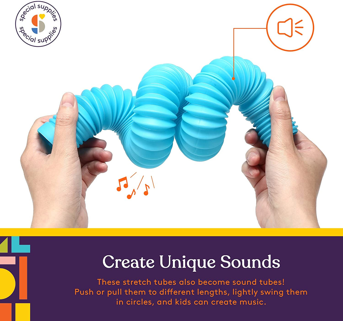 Giant Pop Tubes (Multi-Color): 8 Pack