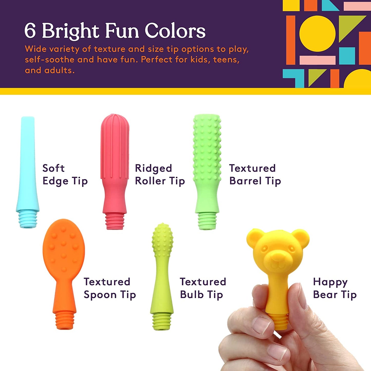 6 Replacement Tips for Buzz Buddy™ , with Travel Zipper Case