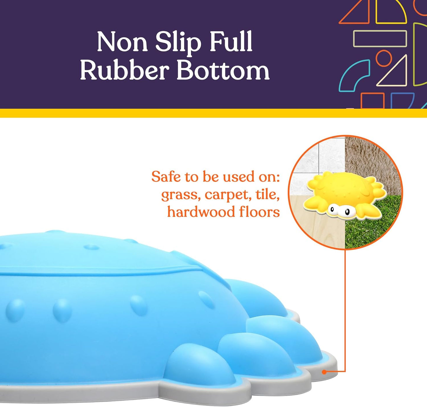 Crab Stepping Stones (Multi-Color): 6 Piece Set