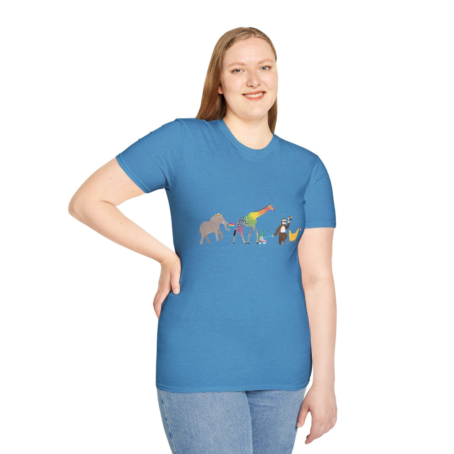 Rainbow on my Parade Unisex Softstyle Adult T-Shirt