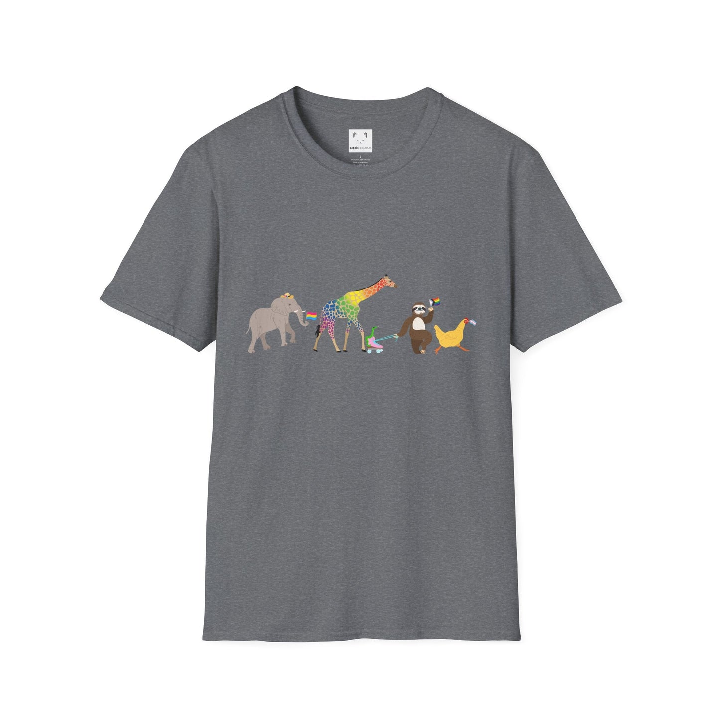 Rainbow on my Parade Unisex Softstyle Adult T-Shirt