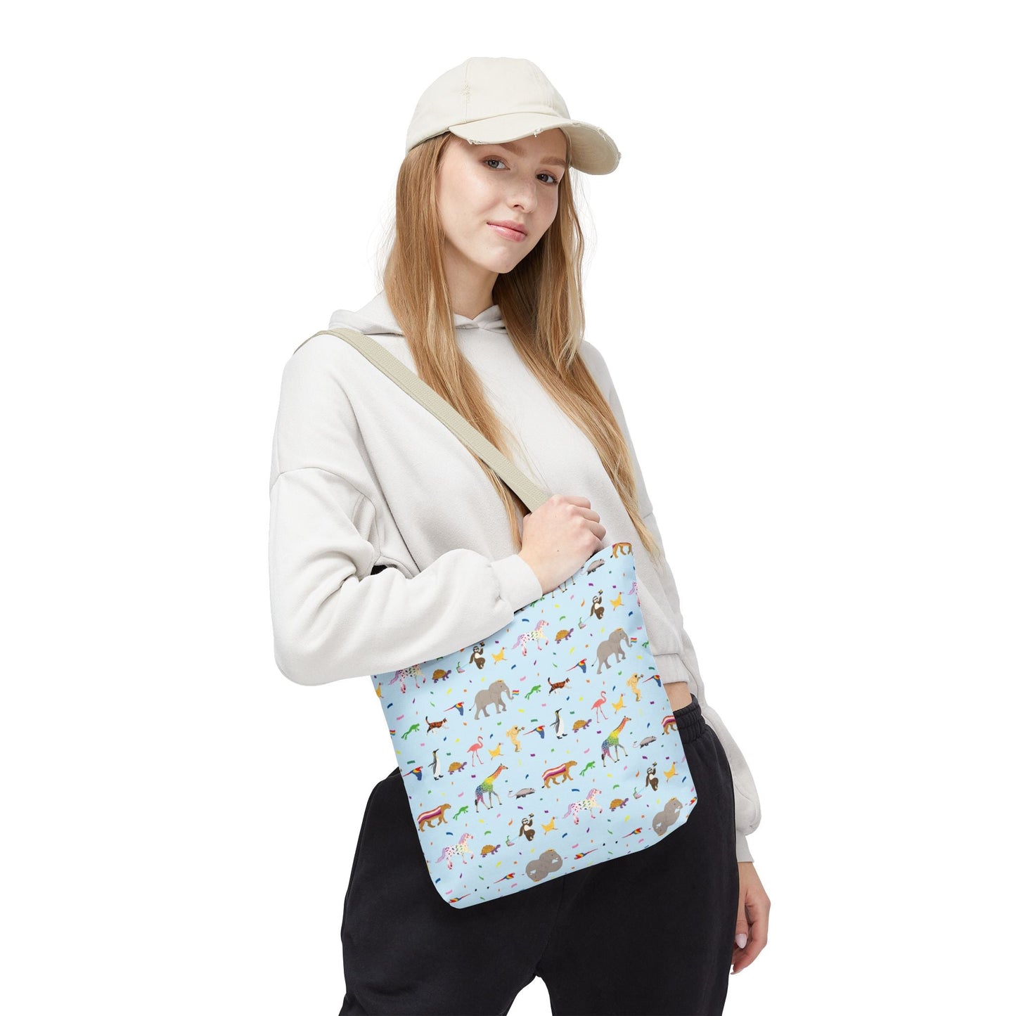 Rainbow on My Parade Tote Bag -  Pride Eco-Friendly Shopping & Beach Bag