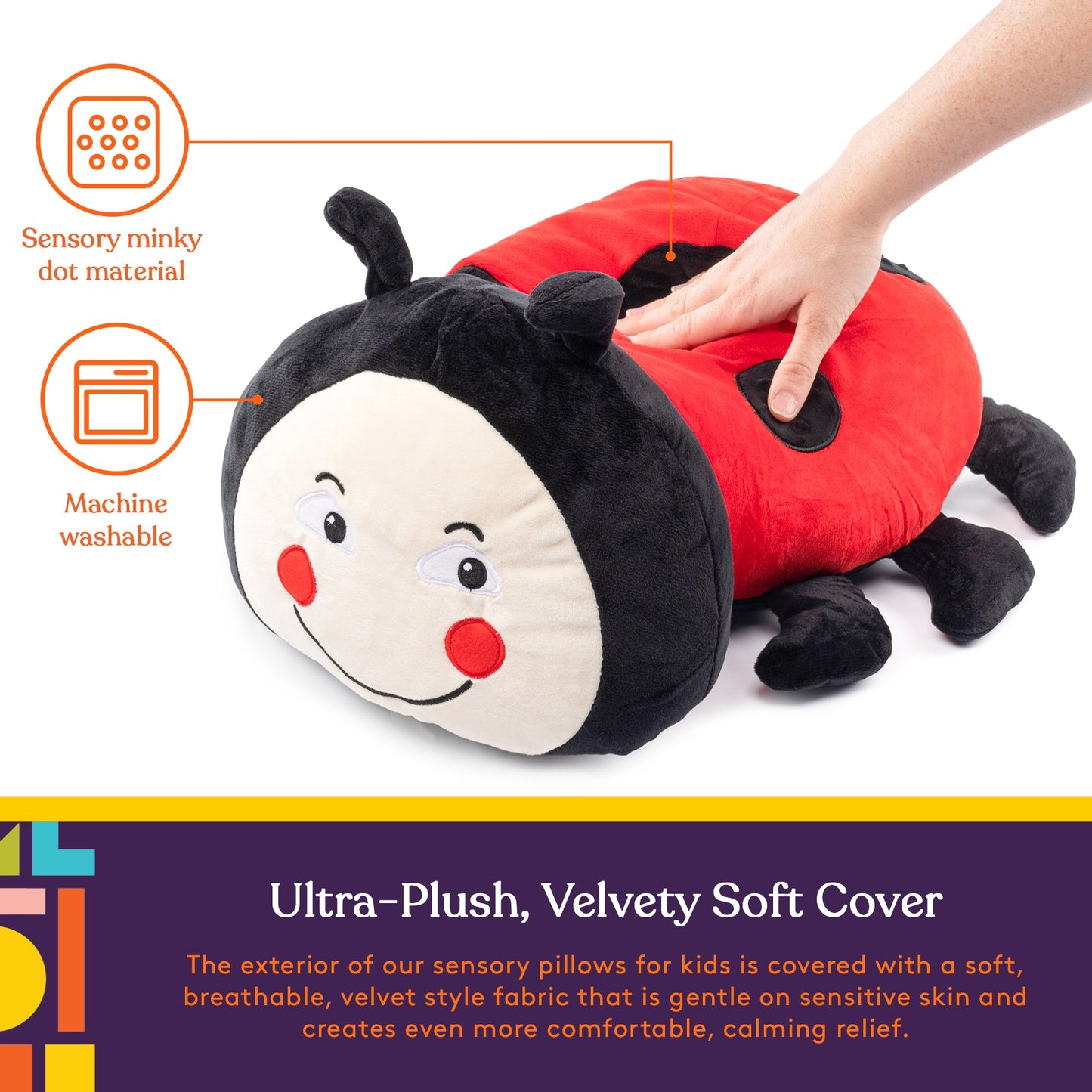 Sensory Vibrating Pillow-Ladybug