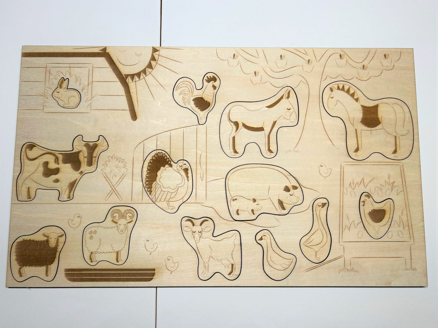 **Pre-order (Ships in 3-4 Weeks)**Educational Multi-Layered Wooden Puzzle
