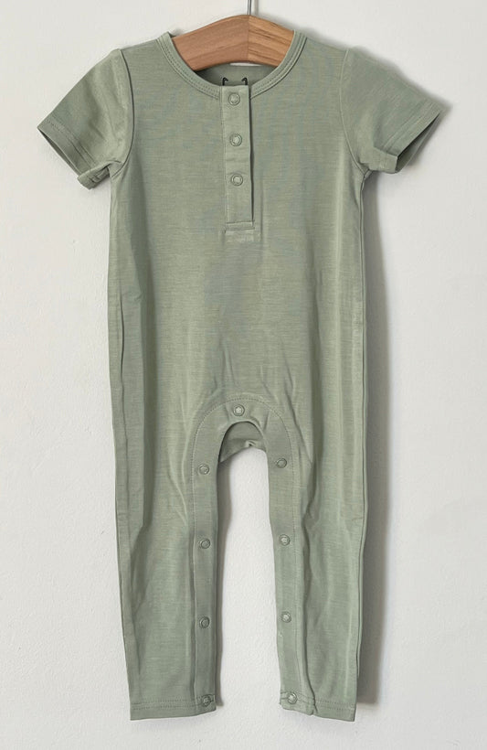 Sage Bamboo One Piece Snap Romper