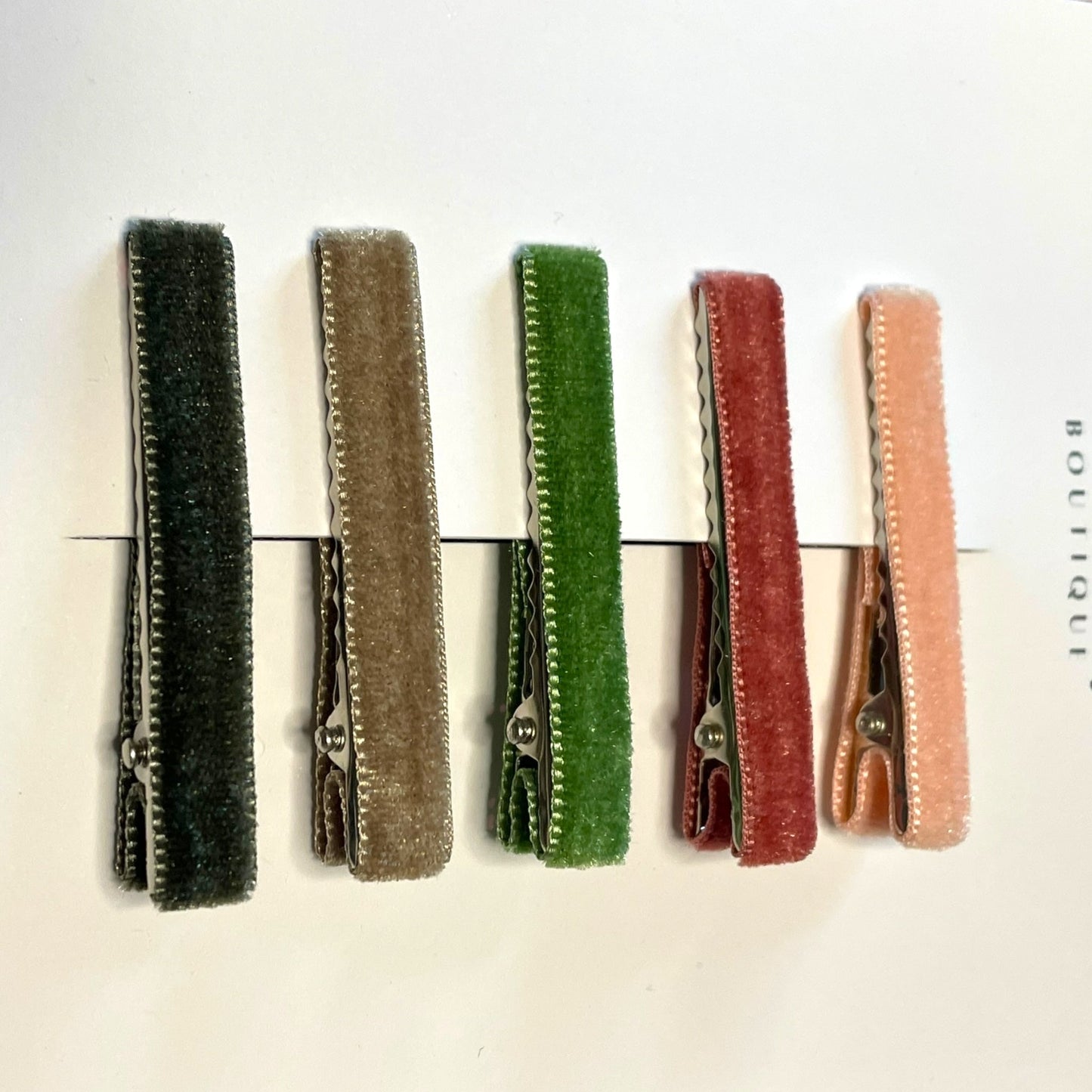 Velvet Bar Clip Set
