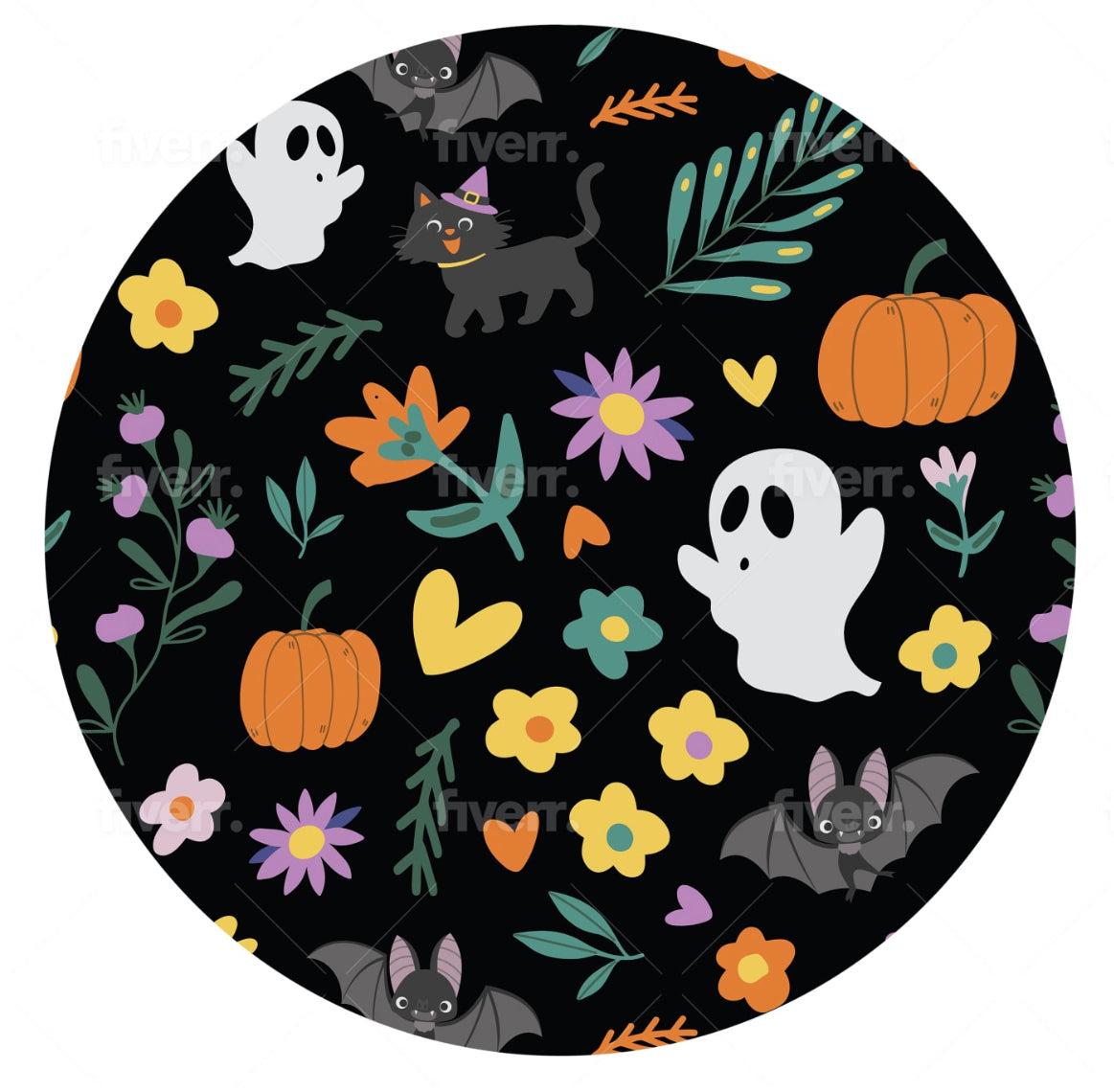 Halloween BOOquet Adult Bamboo Joggers Pajamas