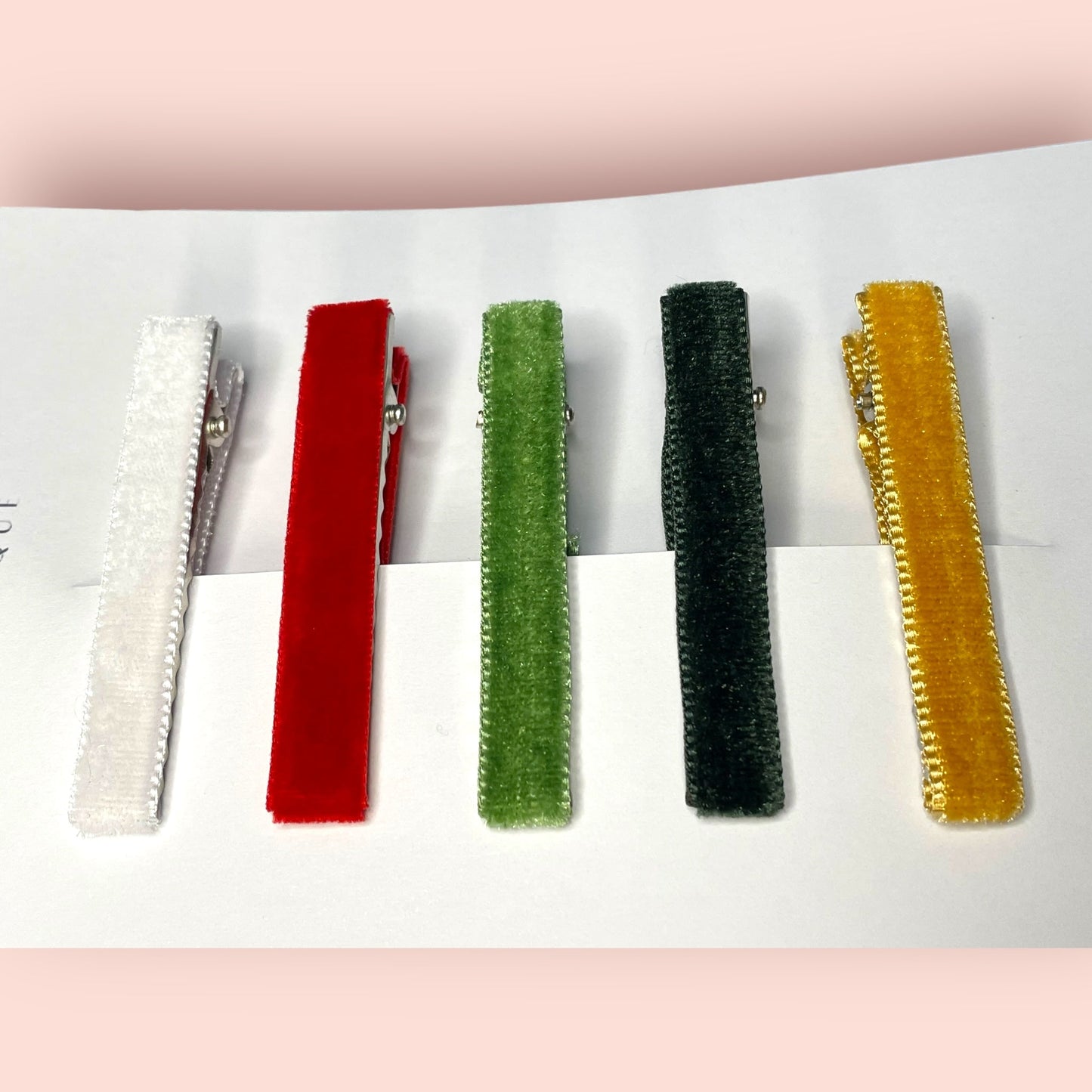Velvet Bar Clip Set