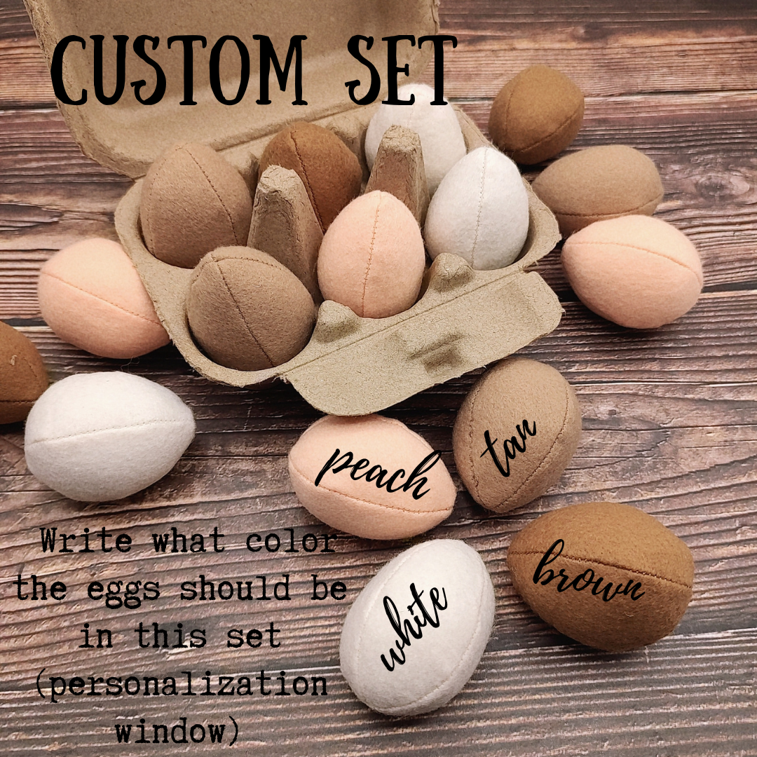 Egg plush toy Pretend play food