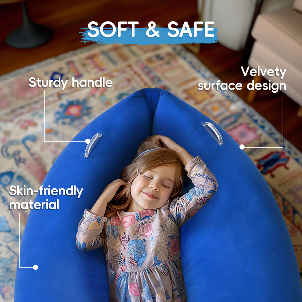 Outree Sensory Pea Pod Chair for Kids, Inflatable Hug Boat for Calming & Therapy