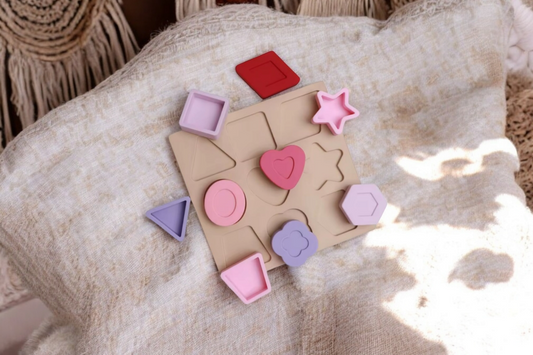 Silicone 9 Piece Shape Puzzle