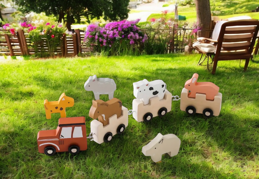 Wooden Farm Train