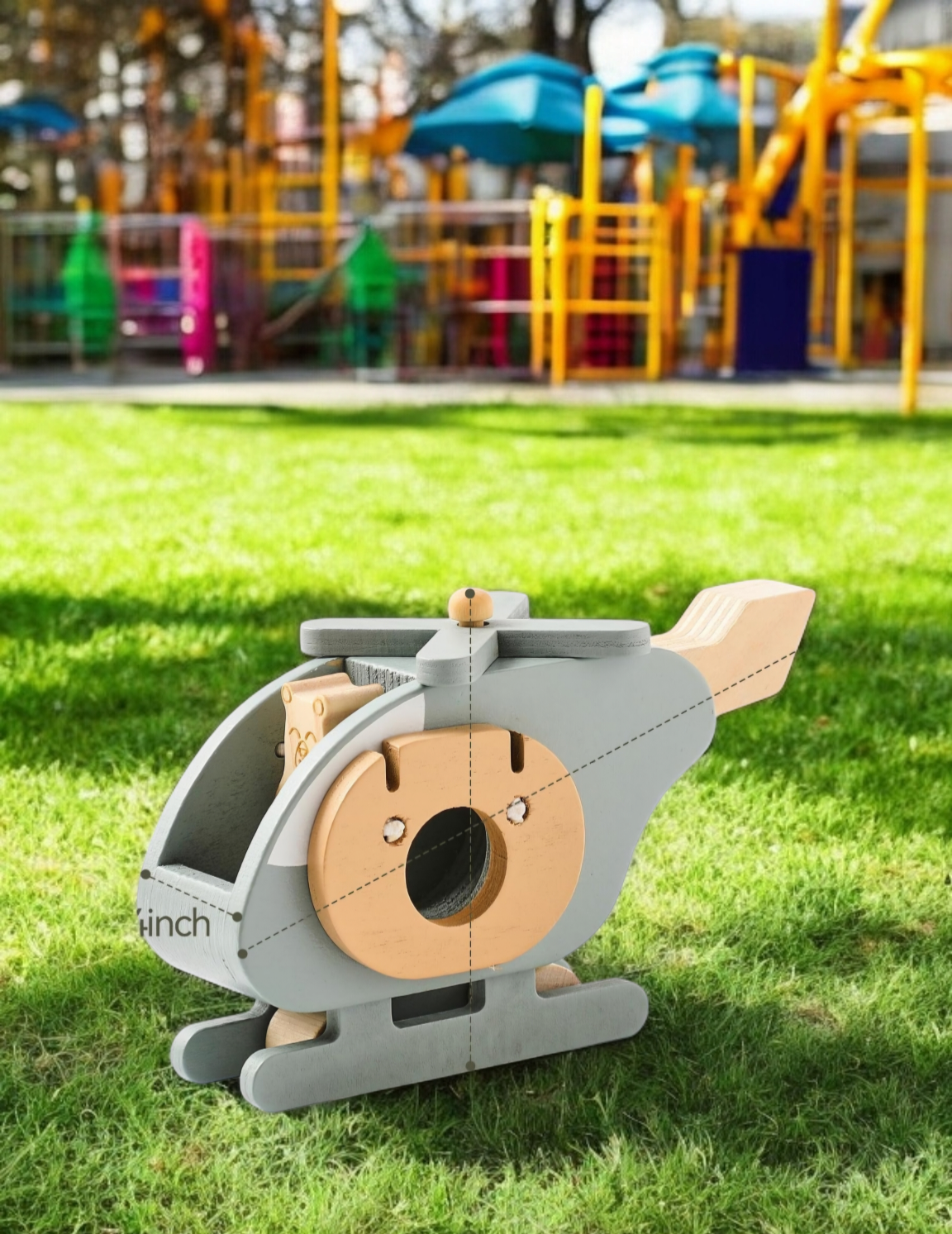 Wooden Helicopter Toy