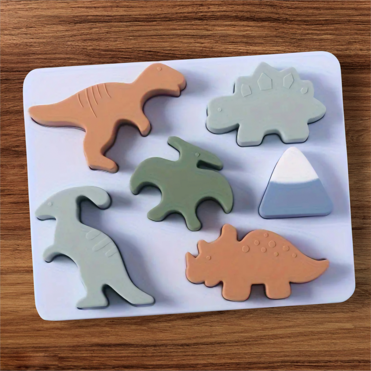 Dinosaur Silicone Sorting & Stacking Puzzle