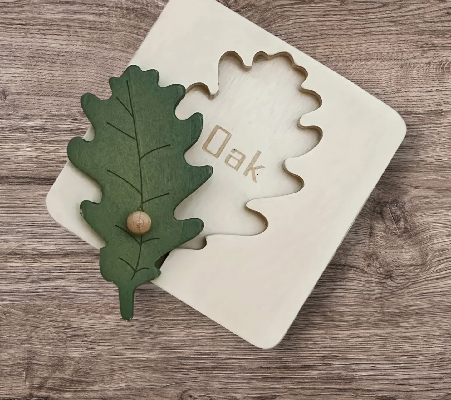 Wooden Leaves Puzzle