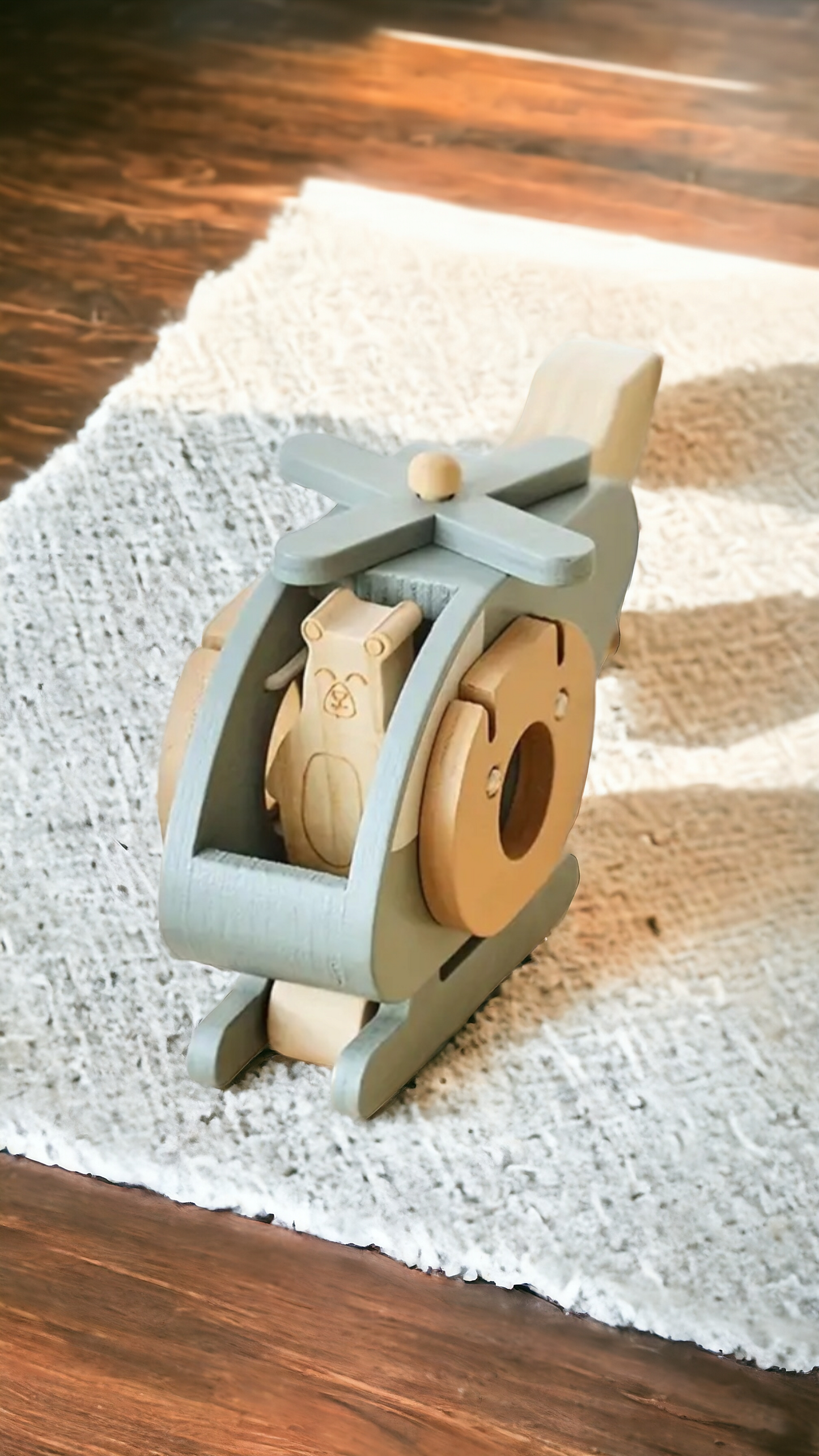 Wooden Helicopter Toy