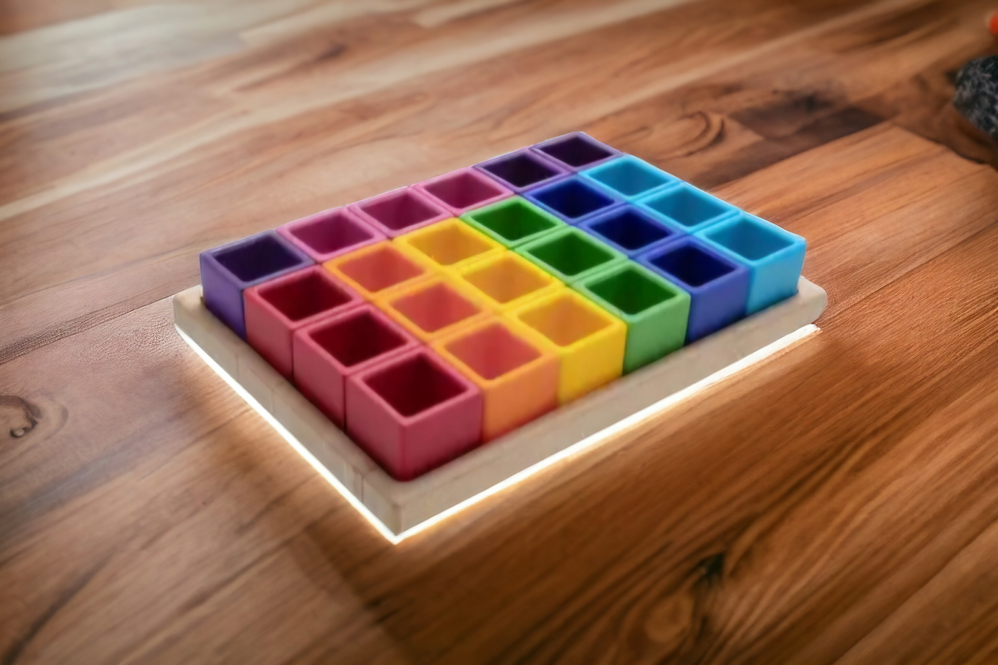 Soft Silicone Rainbow Blocks - 16 or 24 piece set