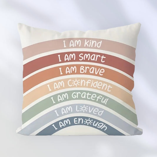 Positive Affirmations Decorative Pillow Cover