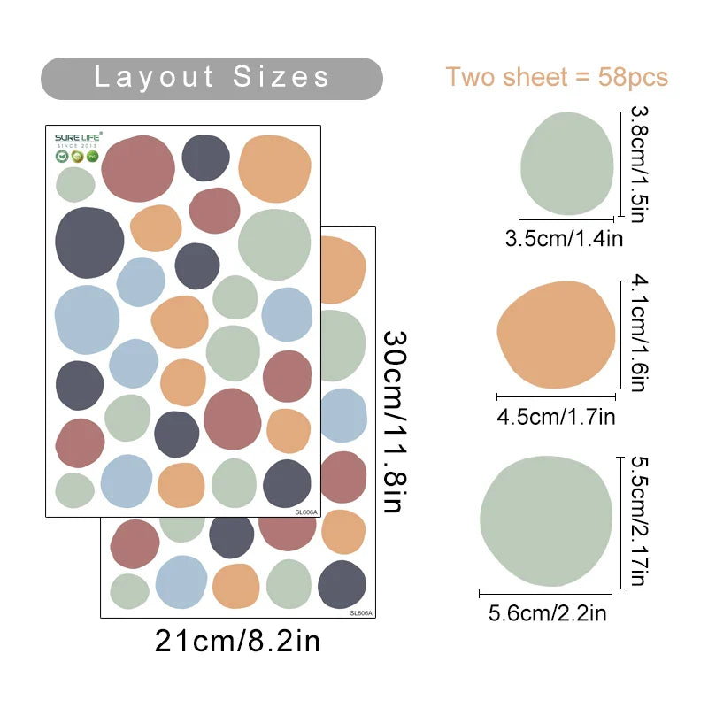 Retro Nursery Peel and Stick Stickers