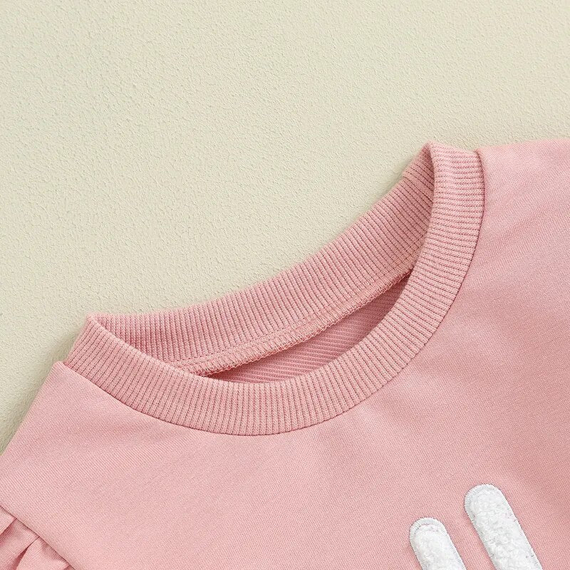 Baby Toddler Kids Girls Sister Matching Big Sis Shirt/Lil Sis Ruffle Sleeve Long Sleeve Romper Crewneck Top