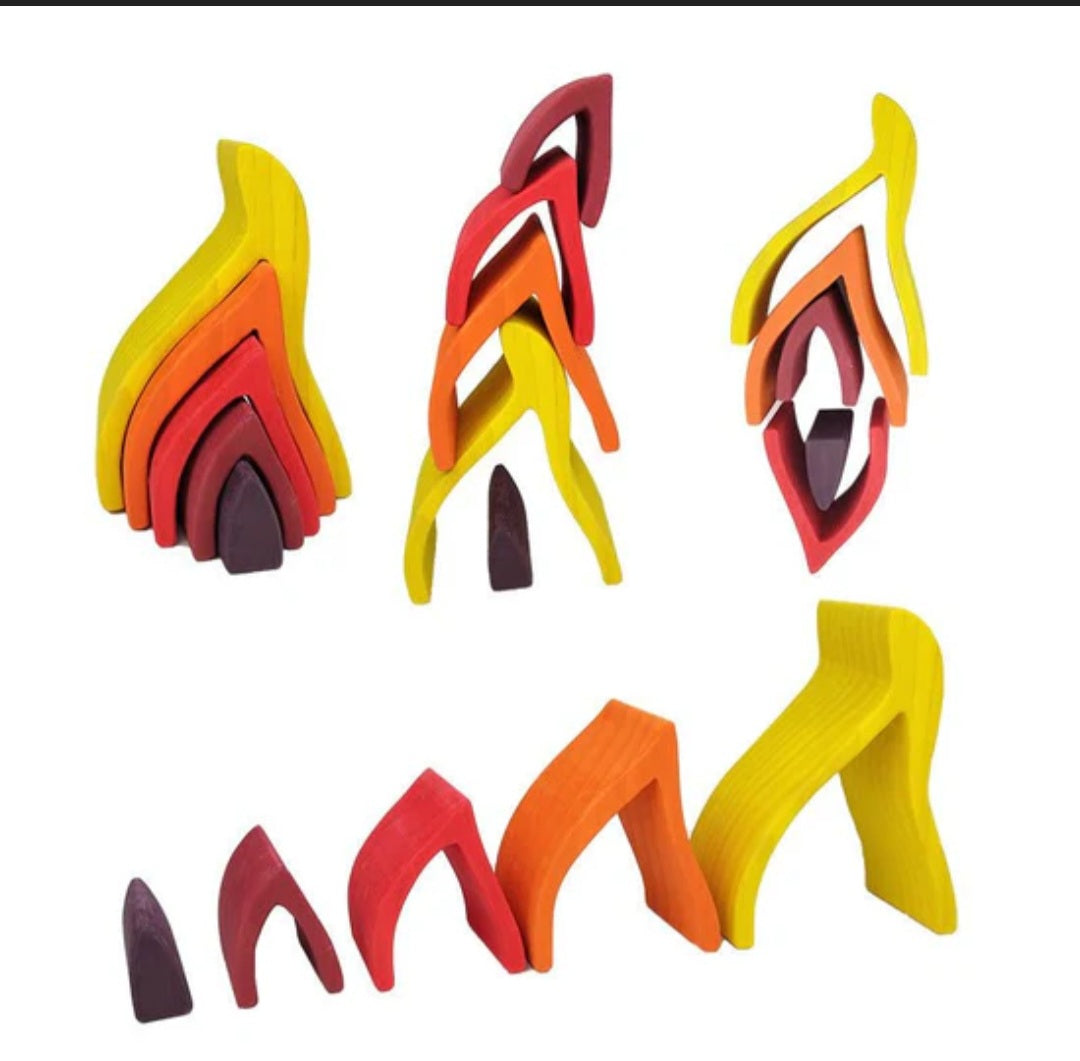 Fire Element Stacking Toy