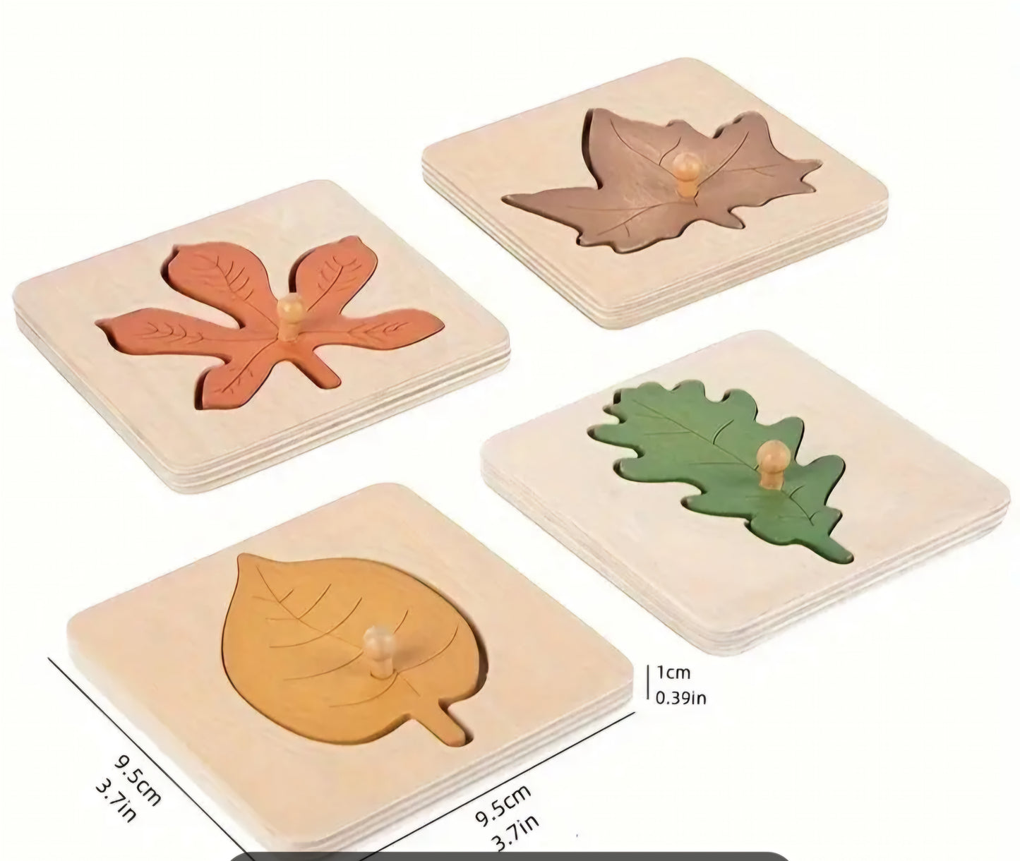 Wooden Leaves Puzzle