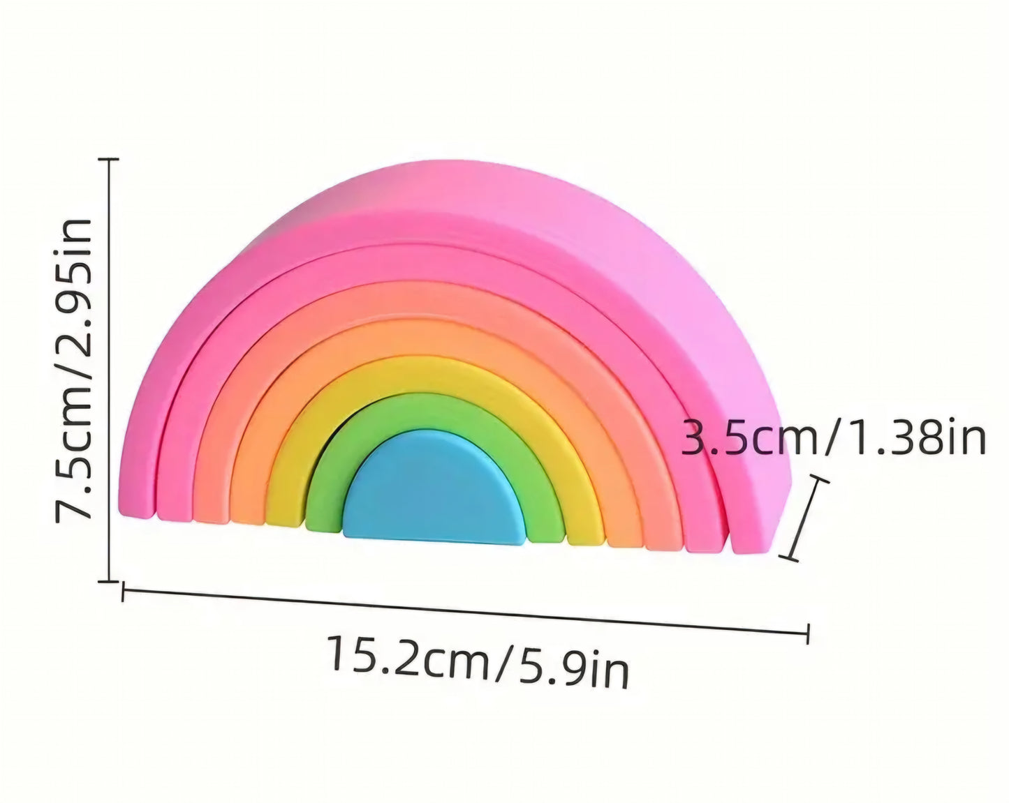 Silicone Rainbow Stacker