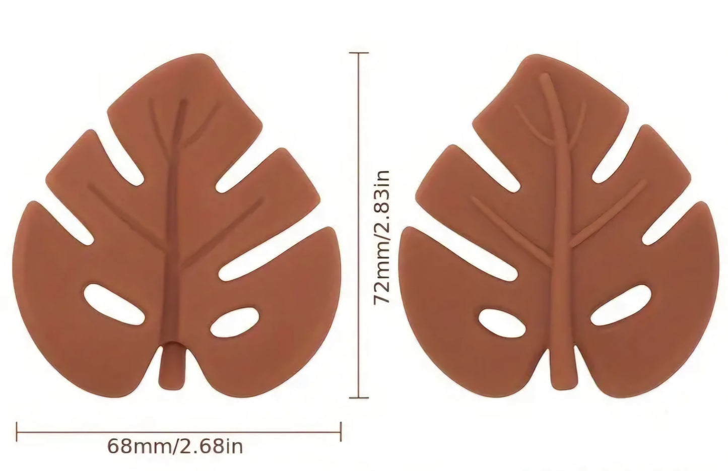 Leaf Shaped Silicone Teether