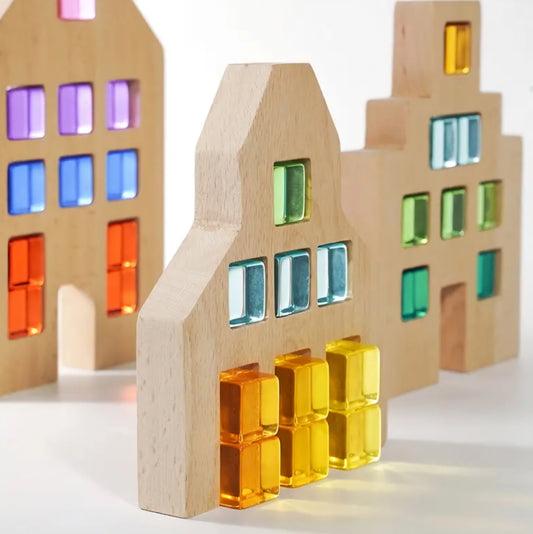 Wooden House Frames – Set of 3