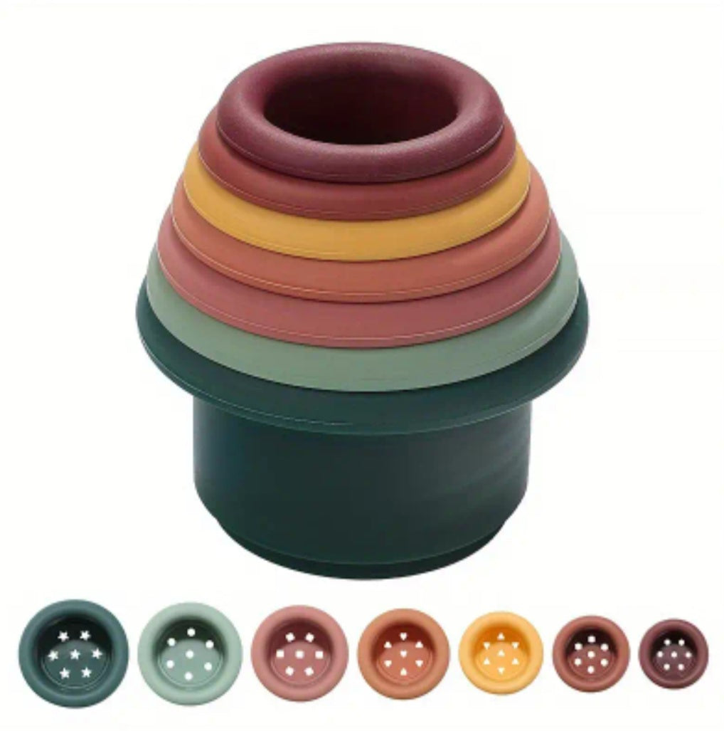 Silicone Stacking Cups - 2 sizes available